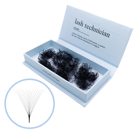 14D Pro-made volume 1000 loose fans (0.05mm) Pointy base